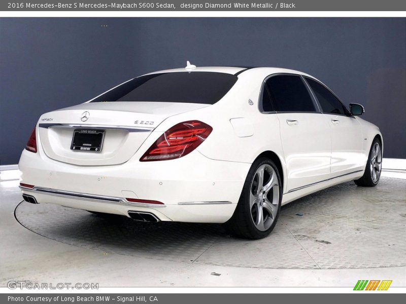 designo Diamond White Metallic / Black 2016 Mercedes-Benz S Mercedes-Maybach S600 Sedan