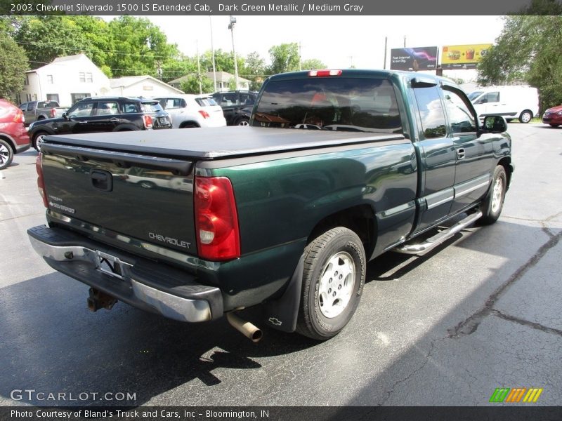 Dark Green Metallic / Medium Gray 2003 Chevrolet Silverado 1500 LS Extended Cab