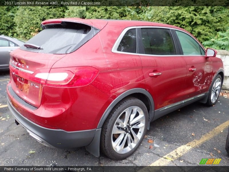 Ruby Red / Cappuccino 2017 Lincoln MKX Reserve AWD