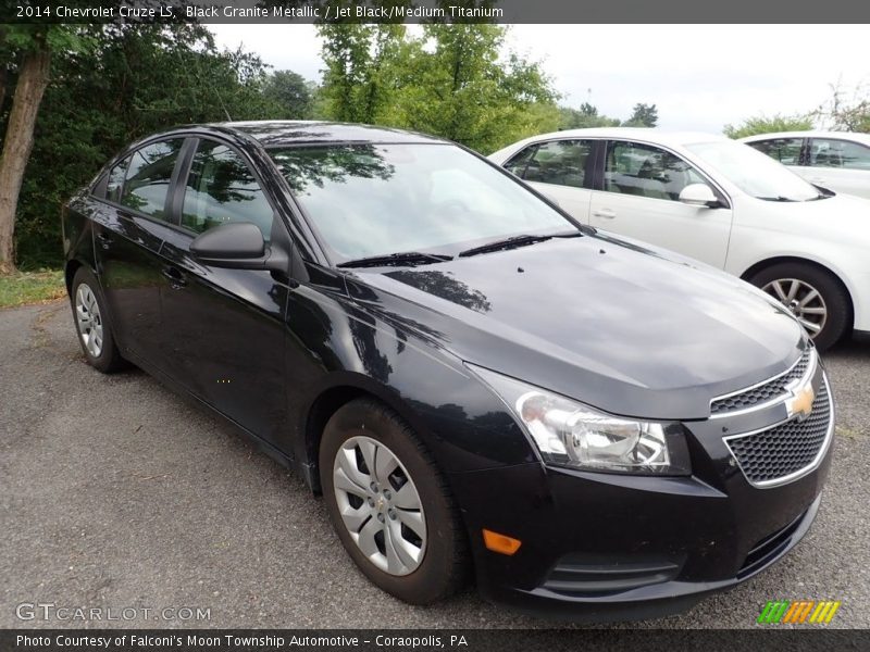 Black Granite Metallic / Jet Black/Medium Titanium 2014 Chevrolet Cruze LS