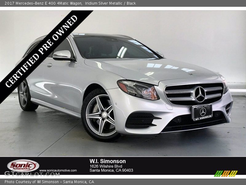 Iridium Silver Metallic / Black 2017 Mercedes-Benz E 400 4Matic Wagon