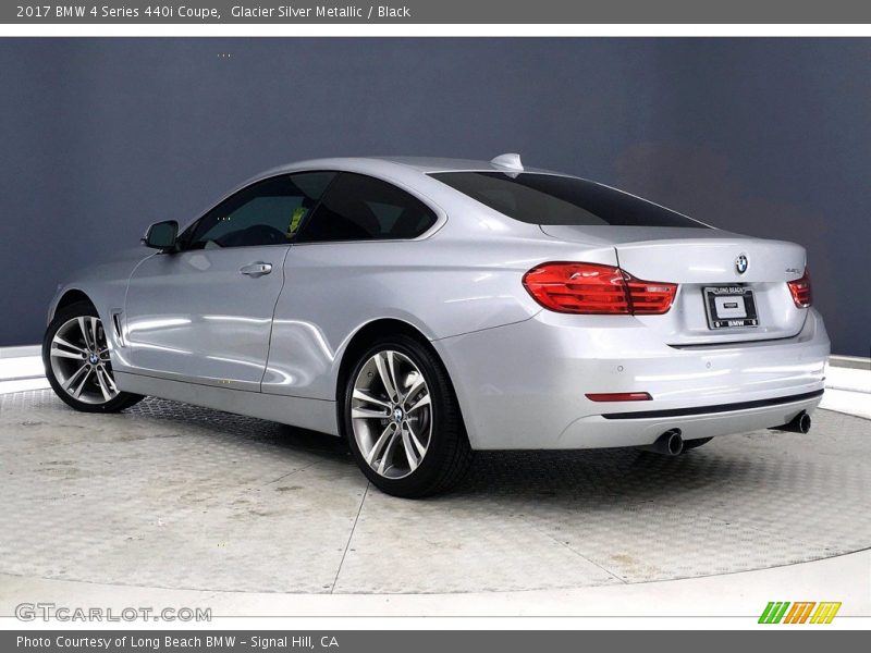 Glacier Silver Metallic / Black 2017 BMW 4 Series 440i Coupe