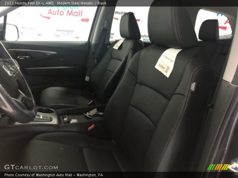 Modern Steel Metallic / Black 2021 Honda Pilot EX-L AWD
