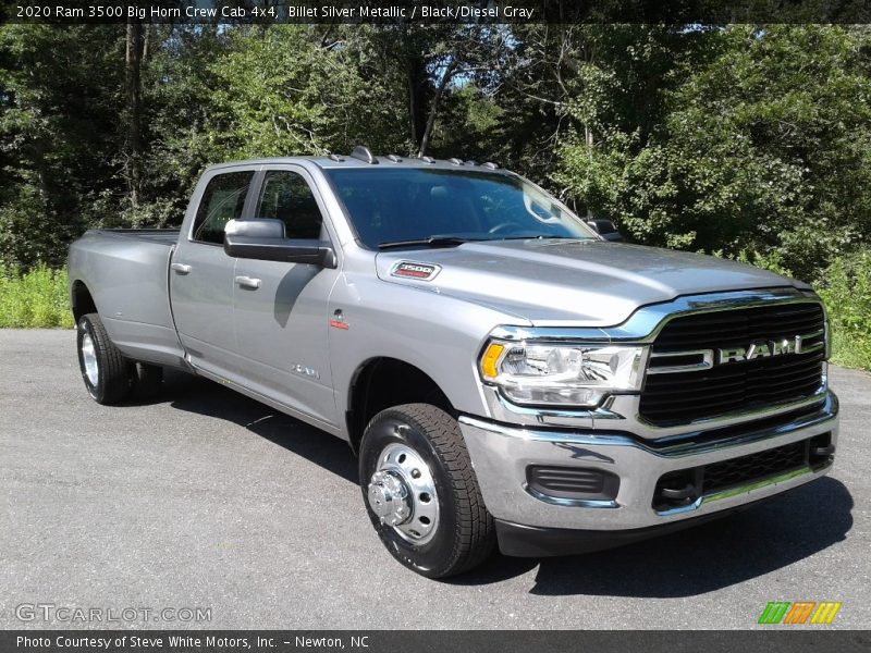 Billet Silver Metallic / Black/Diesel Gray 2020 Ram 3500 Big Horn Crew Cab 4x4