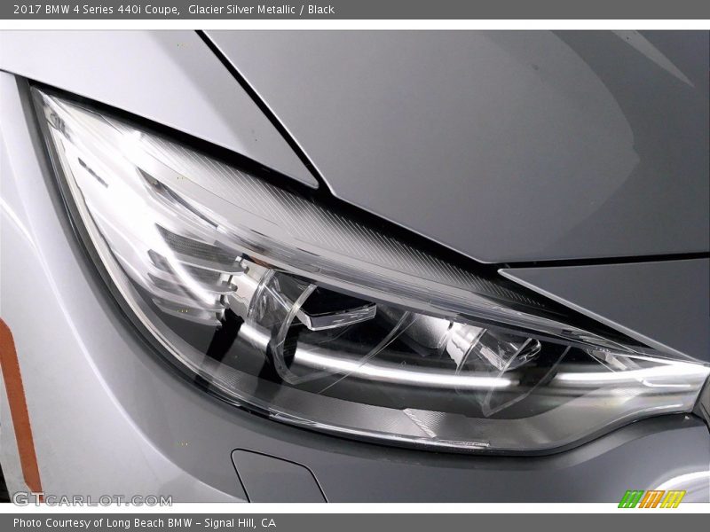 Glacier Silver Metallic / Black 2017 BMW 4 Series 440i Coupe