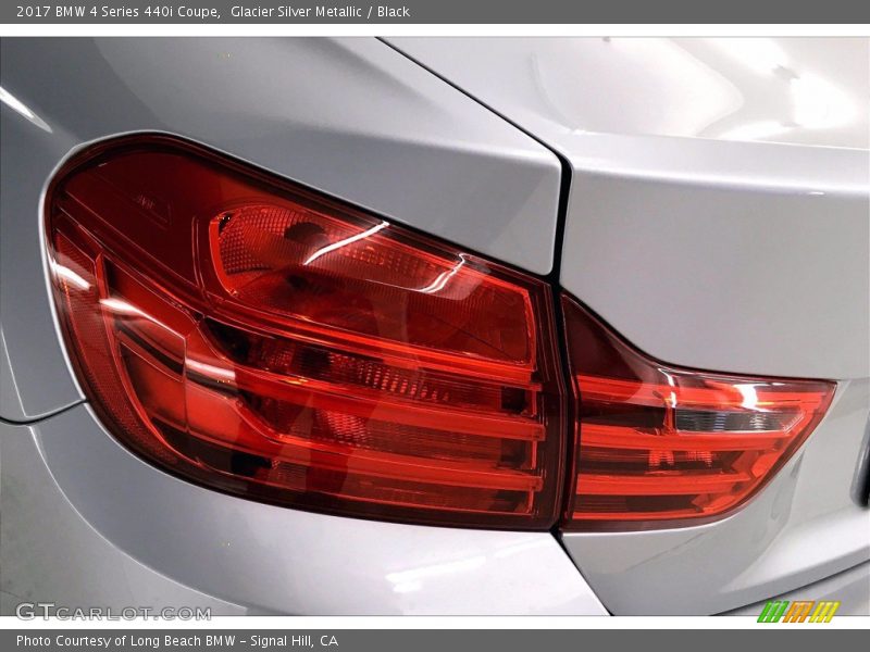 Glacier Silver Metallic / Black 2017 BMW 4 Series 440i Coupe