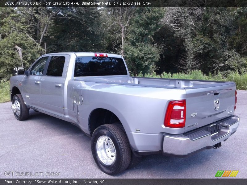 Billet Silver Metallic / Black/Diesel Gray 2020 Ram 3500 Big Horn Crew Cab 4x4