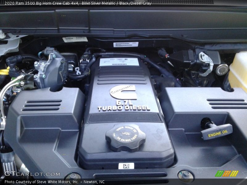 Billet Silver Metallic / Black/Diesel Gray 2020 Ram 3500 Big Horn Crew Cab 4x4