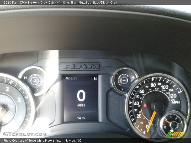 Billet Silver Metallic / Black/Diesel Gray 2020 Ram 3500 Big Horn Crew Cab 4x4