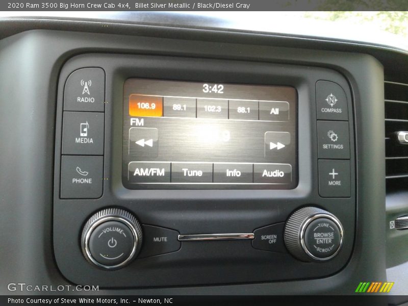 Billet Silver Metallic / Black/Diesel Gray 2020 Ram 3500 Big Horn Crew Cab 4x4