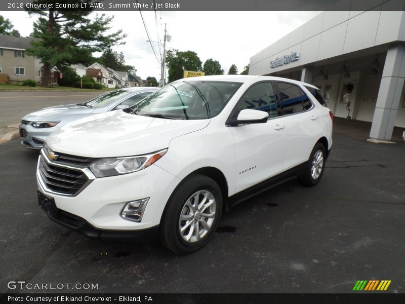 Summit White / Jet Black 2018 Chevrolet Equinox LT AWD