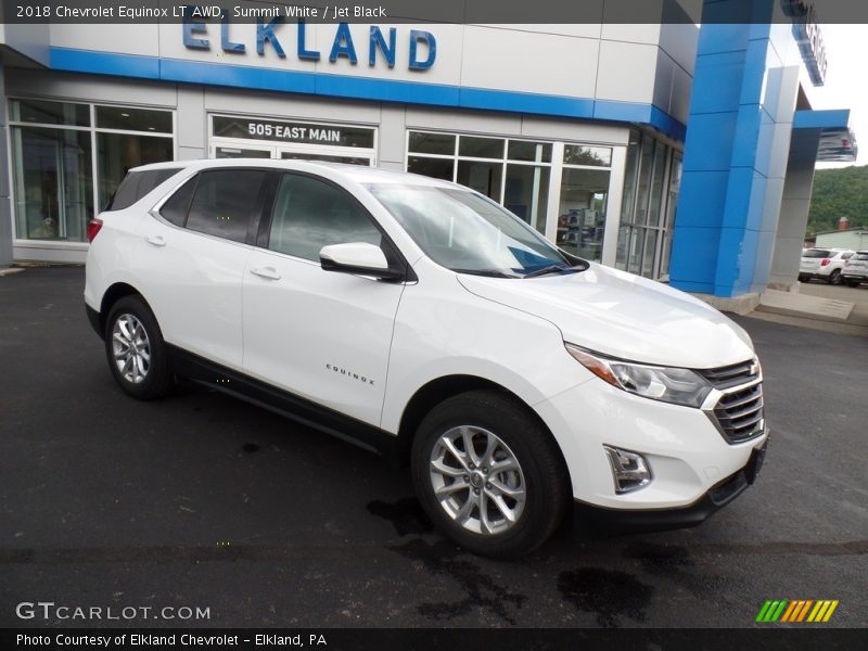 Summit White / Jet Black 2018 Chevrolet Equinox LT AWD