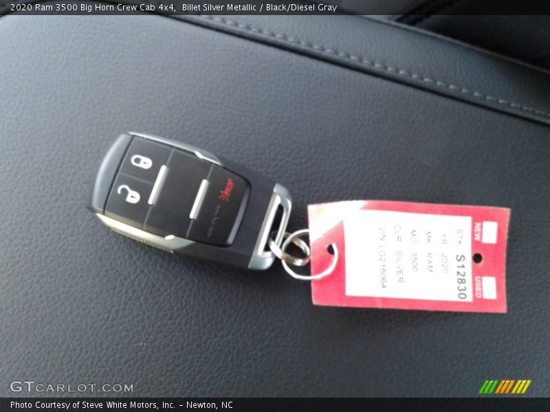 Billet Silver Metallic / Black/Diesel Gray 2020 Ram 3500 Big Horn Crew Cab 4x4