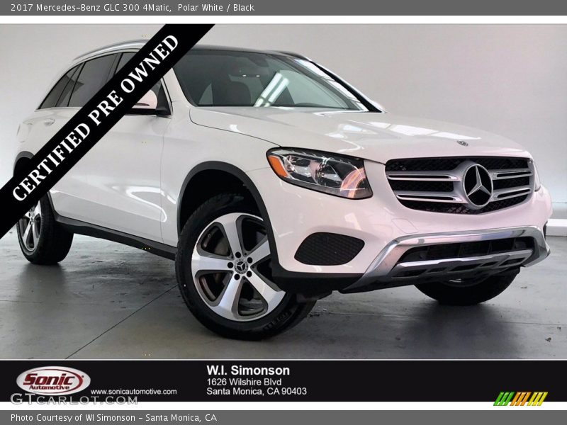 Polar White / Black 2017 Mercedes-Benz GLC 300 4Matic