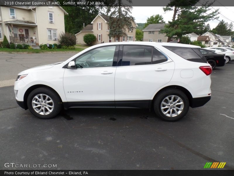 Summit White / Jet Black 2018 Chevrolet Equinox LT AWD