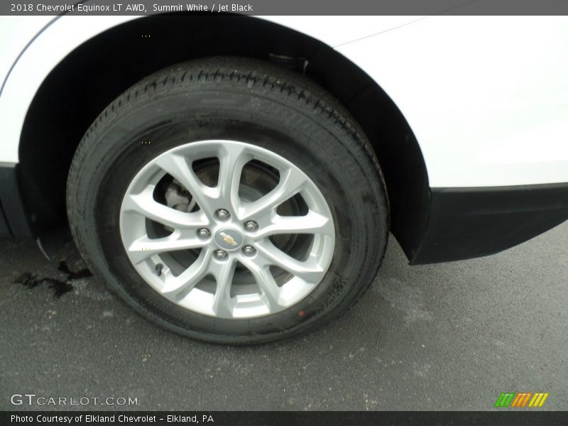 Summit White / Jet Black 2018 Chevrolet Equinox LT AWD