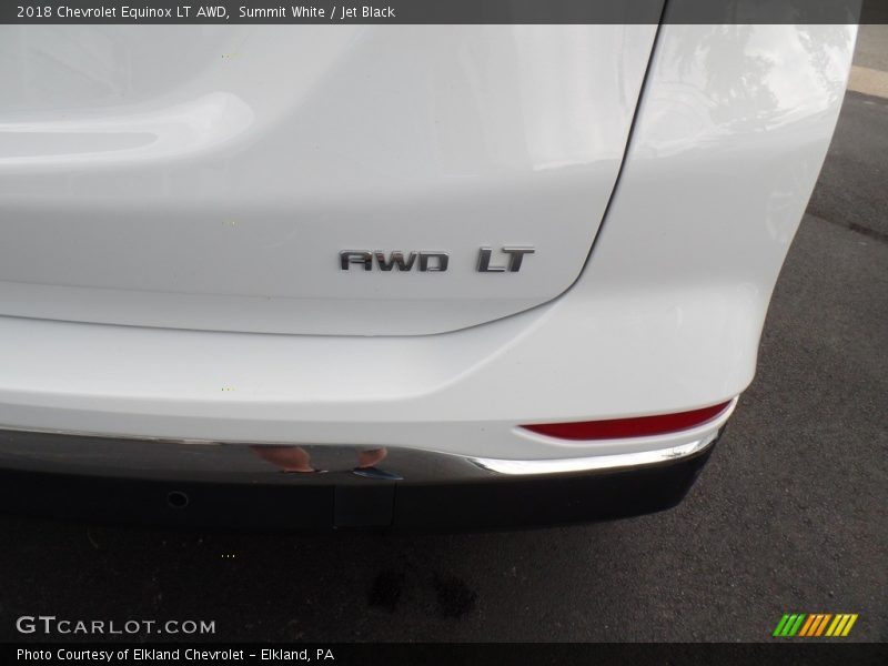 Summit White / Jet Black 2018 Chevrolet Equinox LT AWD