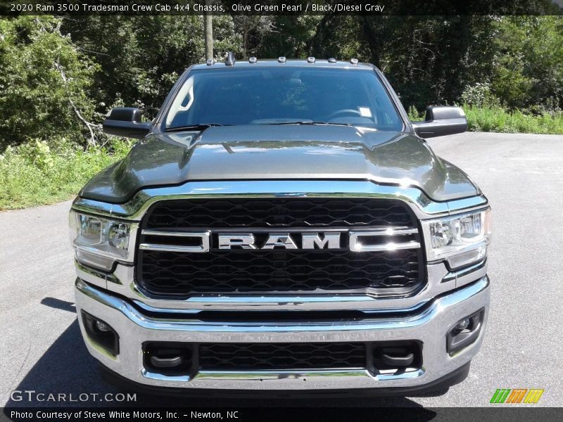 Olive Green Pearl / Black/Diesel Gray 2020 Ram 3500 Tradesman Crew Cab 4x4 Chassis