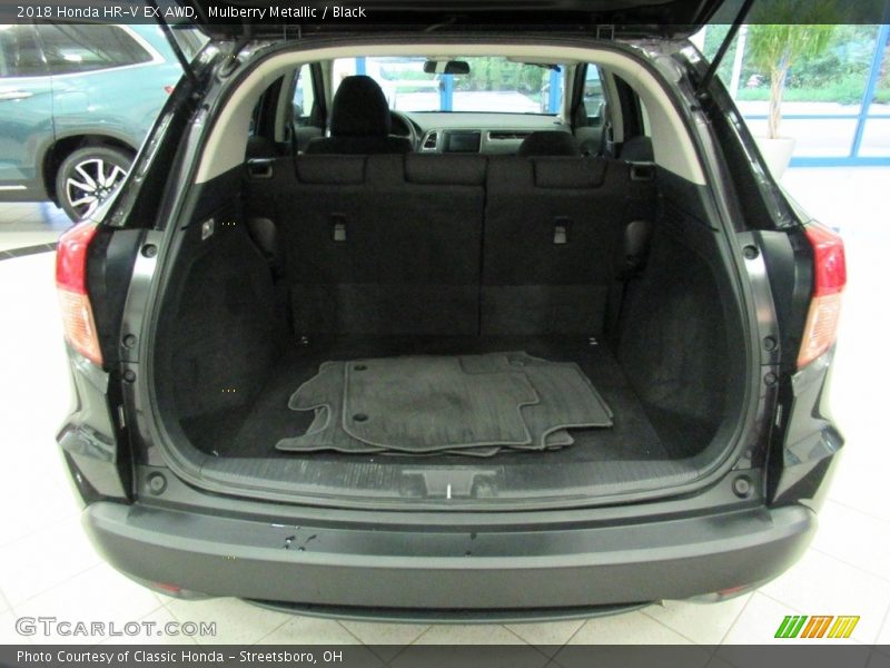 Mulberry Metallic / Black 2018 Honda HR-V EX AWD