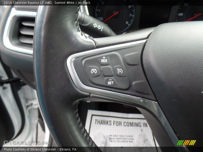 Summit White / Jet Black 2018 Chevrolet Equinox LT AWD