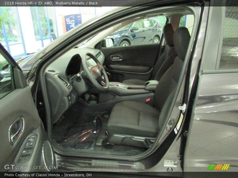 Mulberry Metallic / Black 2018 Honda HR-V EX AWD