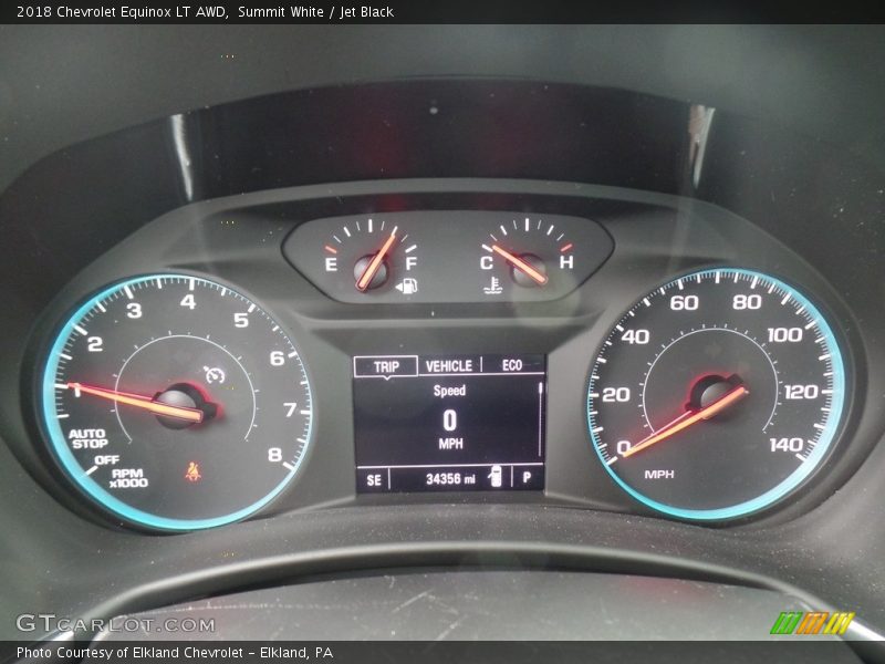 Summit White / Jet Black 2018 Chevrolet Equinox LT AWD