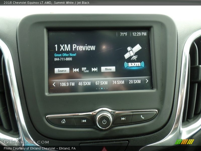 Summit White / Jet Black 2018 Chevrolet Equinox LT AWD
