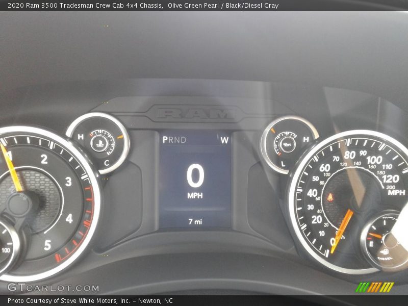 Olive Green Pearl / Black/Diesel Gray 2020 Ram 3500 Tradesman Crew Cab 4x4 Chassis