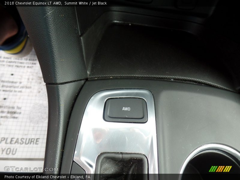 Summit White / Jet Black 2018 Chevrolet Equinox LT AWD