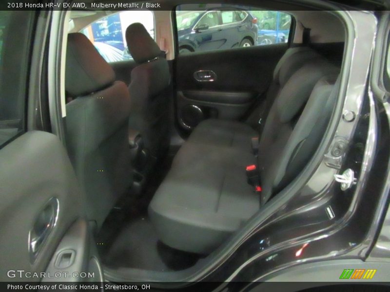 Mulberry Metallic / Black 2018 Honda HR-V EX AWD