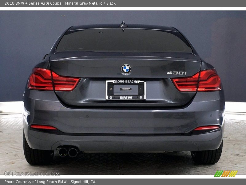 Mineral Grey Metallic / Black 2018 BMW 4 Series 430i Coupe