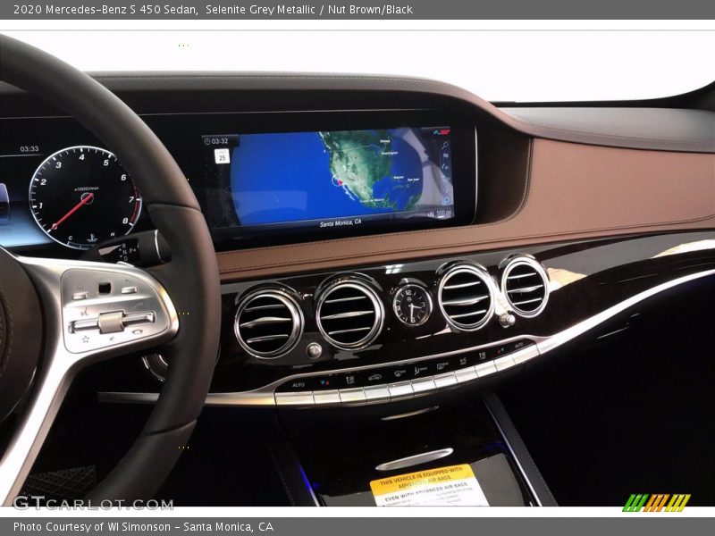 Selenite Grey Metallic / Nut Brown/Black 2020 Mercedes-Benz S 450 Sedan