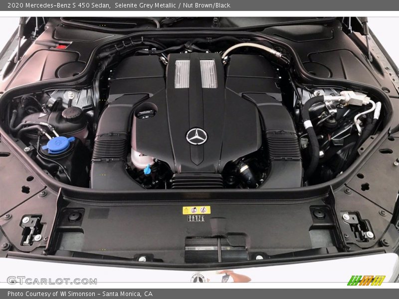 Selenite Grey Metallic / Nut Brown/Black 2020 Mercedes-Benz S 450 Sedan