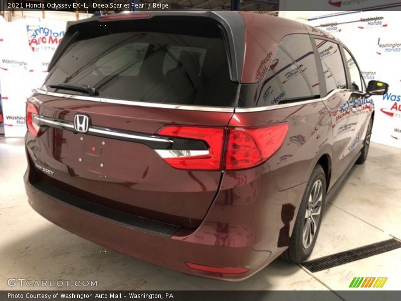 Deep Scarlet Pearl / Beige 2021 Honda Odyssey EX-L