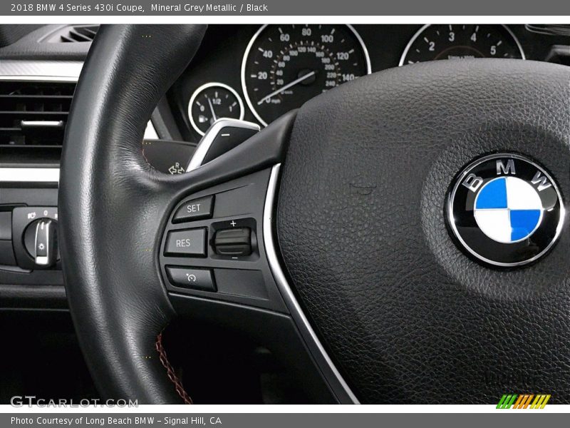 Mineral Grey Metallic / Black 2018 BMW 4 Series 430i Coupe