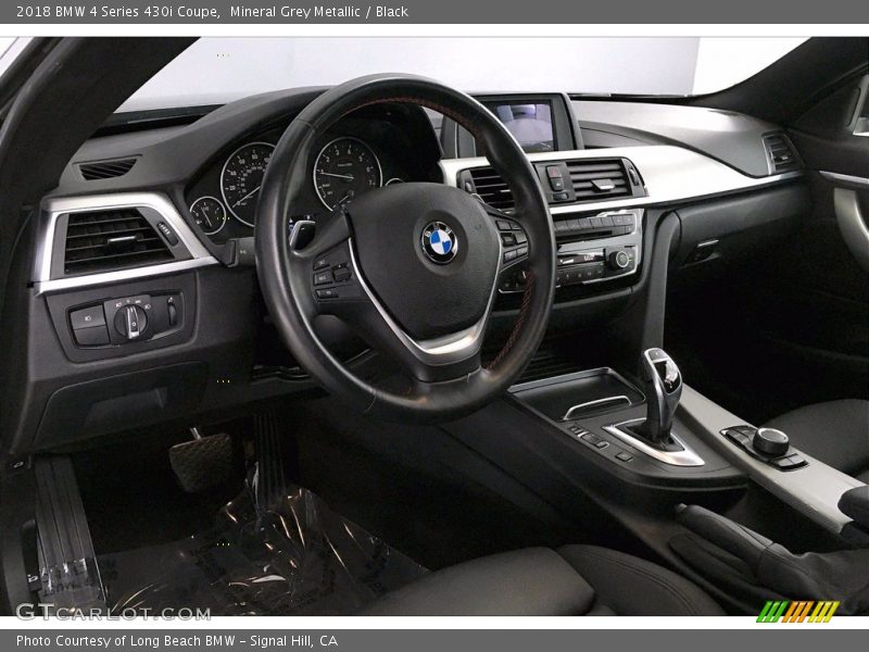 Mineral Grey Metallic / Black 2018 BMW 4 Series 430i Coupe