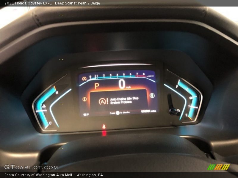 Deep Scarlet Pearl / Beige 2021 Honda Odyssey EX-L