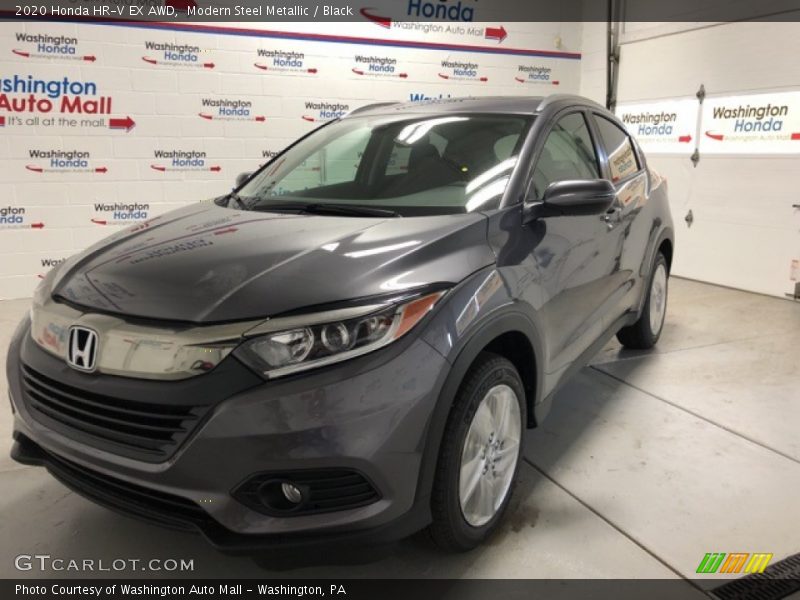 Modern Steel Metallic / Black 2020 Honda HR-V EX AWD