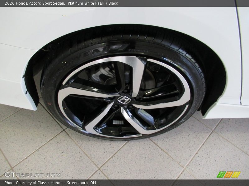 Platinum White Pearl / Black 2020 Honda Accord Sport Sedan