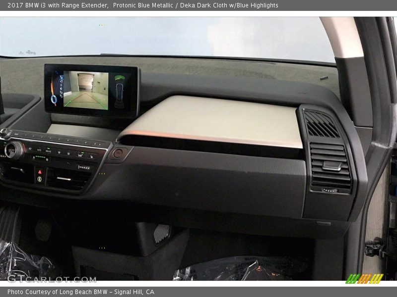 Protonic Blue Metallic / Deka Dark Cloth w/Blue Highlights 2017 BMW i3 with Range Extender