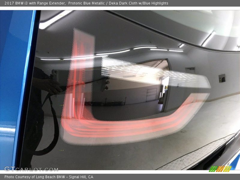 Protonic Blue Metallic / Deka Dark Cloth w/Blue Highlights 2017 BMW i3 with Range Extender