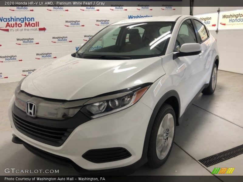 Platinum White Pearl / Gray 2020 Honda HR-V LX AWD