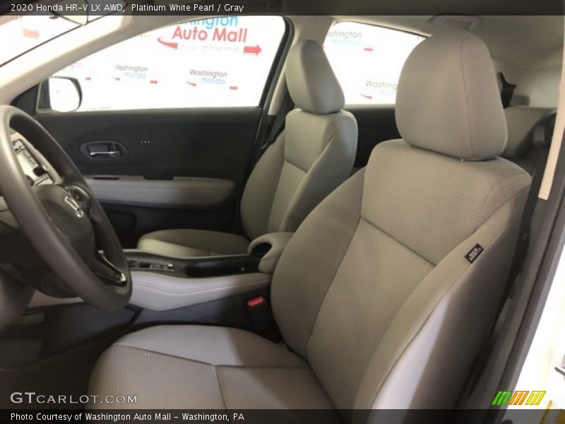 Platinum White Pearl / Gray 2020 Honda HR-V LX AWD
