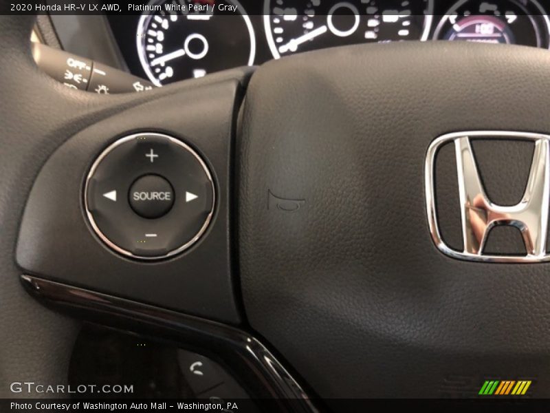 Platinum White Pearl / Gray 2020 Honda HR-V LX AWD