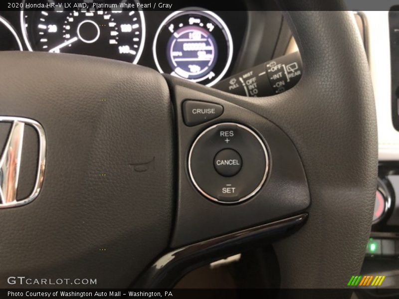 Platinum White Pearl / Gray 2020 Honda HR-V LX AWD