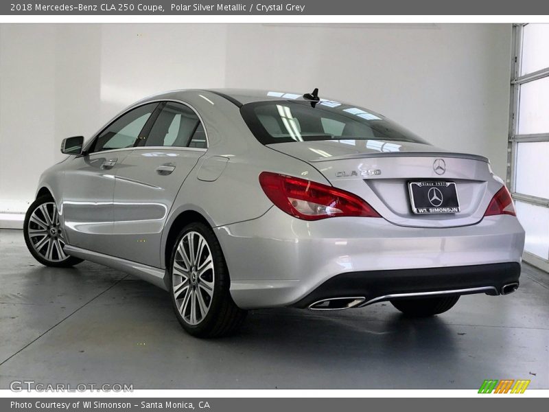 Polar Silver Metallic / Crystal Grey 2018 Mercedes-Benz CLA 250 Coupe
