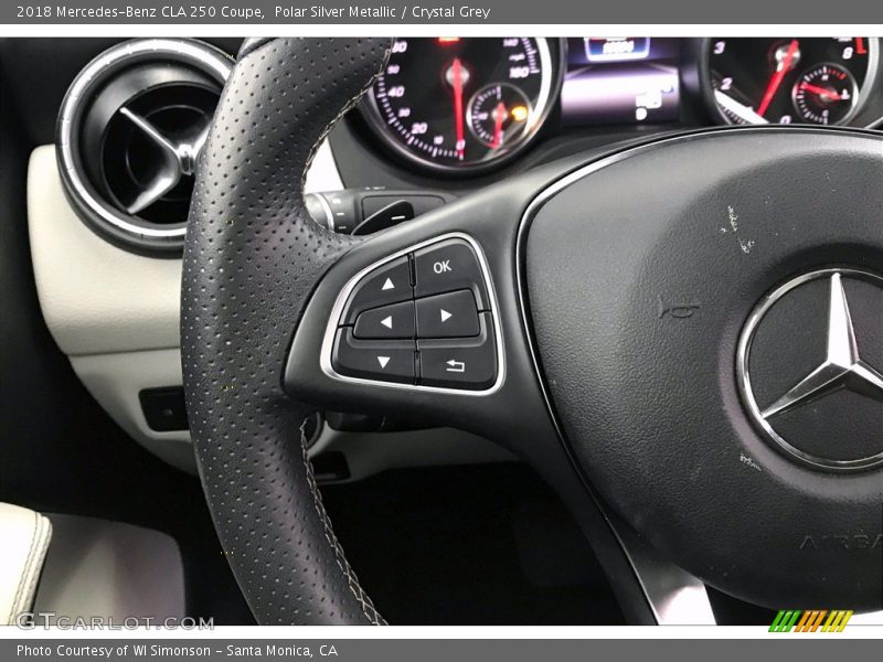 Polar Silver Metallic / Crystal Grey 2018 Mercedes-Benz CLA 250 Coupe