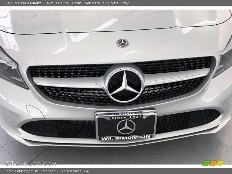 Polar Silver Metallic / Crystal Grey 2018 Mercedes-Benz CLA 250 Coupe