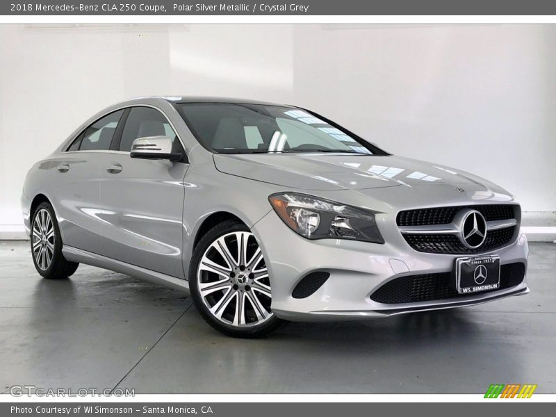 Polar Silver Metallic / Crystal Grey 2018 Mercedes-Benz CLA 250 Coupe