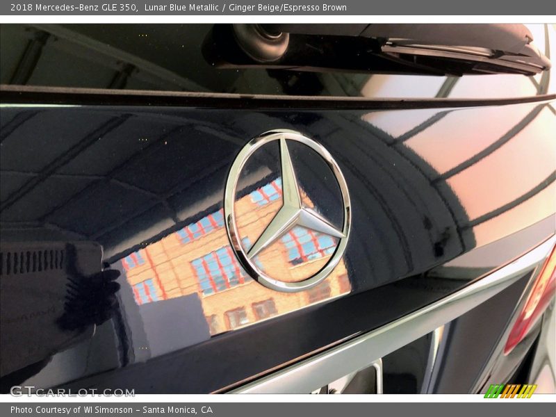 Lunar Blue Metallic / Ginger Beige/Espresso Brown 2018 Mercedes-Benz GLE 350